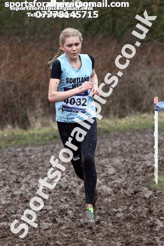 Girls under-15s 2018 British Inter Counties Cross Country Champs., Prestwold Hall, Loughborough. Photo: David T. Hewitson/Sports for All Pics
